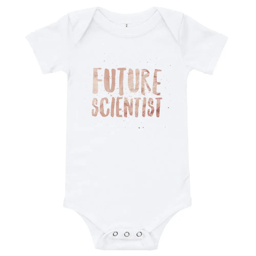 Baby Girl Future Scientist Print Babies Vest