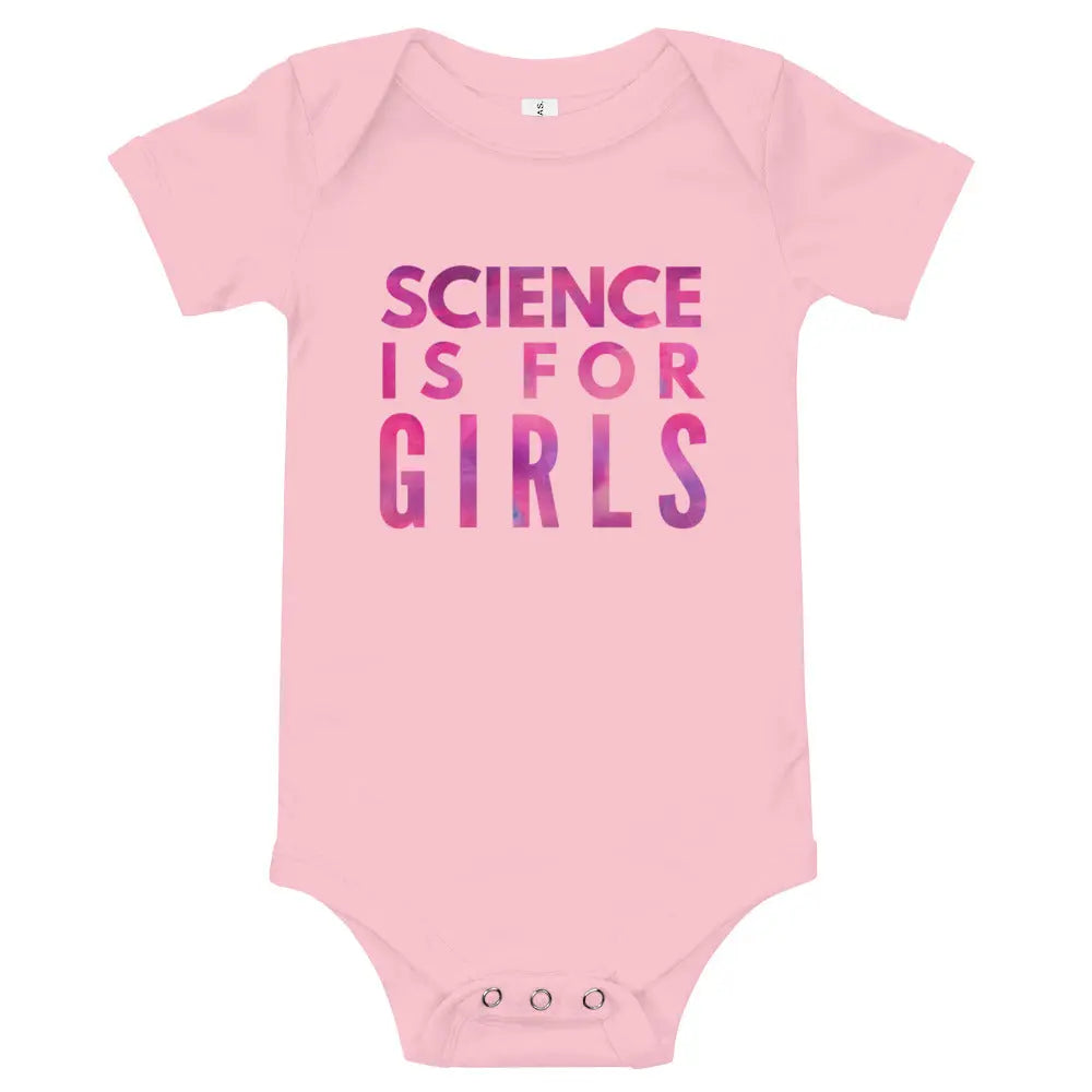 Cute Science Is For Girls Baby Vest Bodysuit