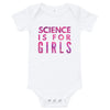 Cute Science Is For Girls Baby Vest Bodysuit