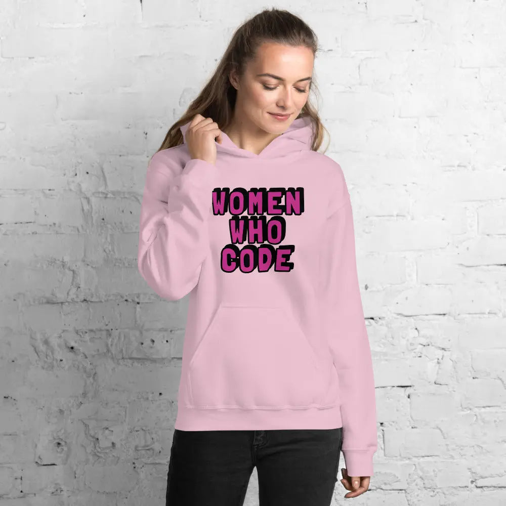 Hoodie Women Who Code Hooded Sweater Female Coders