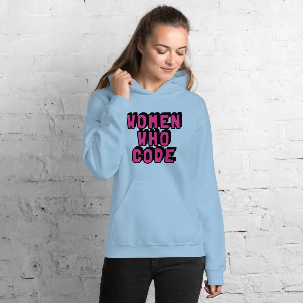 Hoodie Women Who Code Hooded Sweater Female Coders