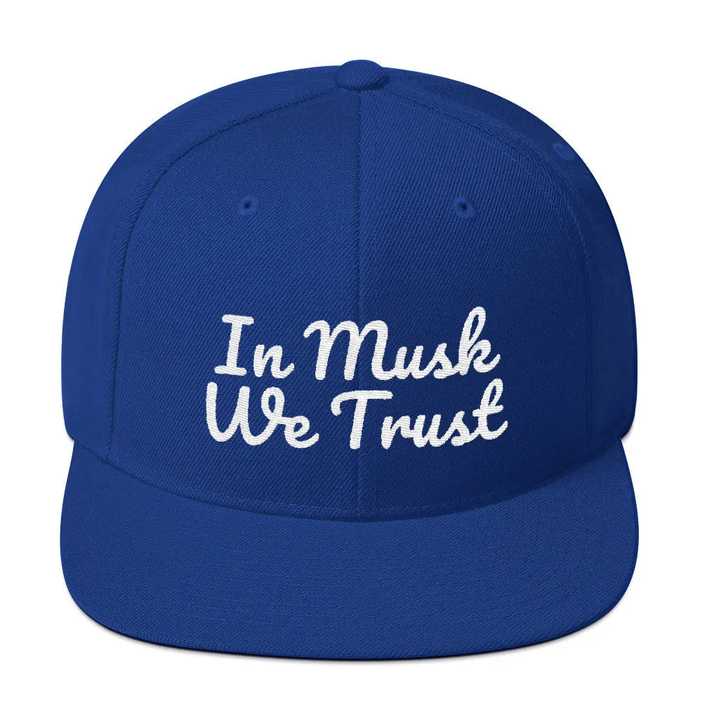 In Musk We Trust Snapback Hat Elon Musk Fan Cap