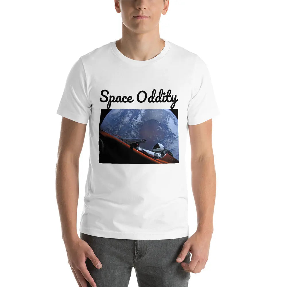 Men's T-Shirt Starman Tesla Roadster SpaceX Tee Space Oddity