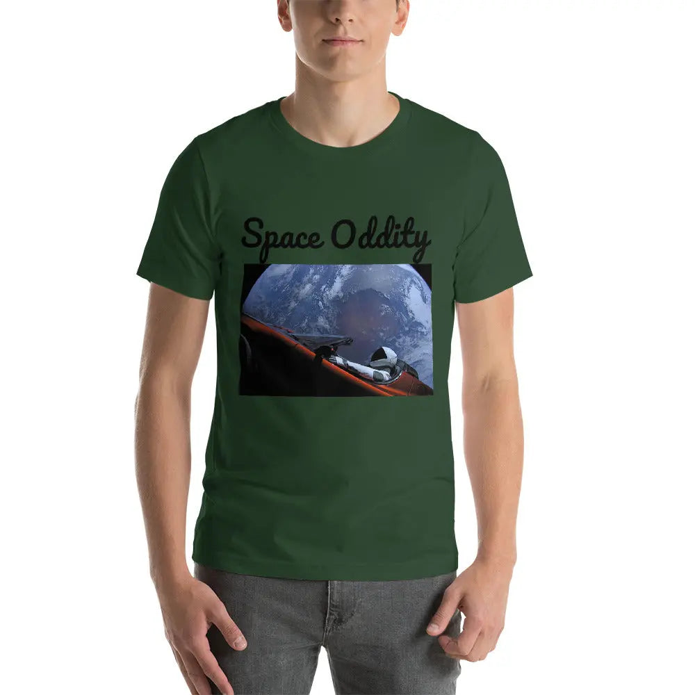 Men's T-Shirt Starman Tesla Roadster SpaceX Tee Space Oddity