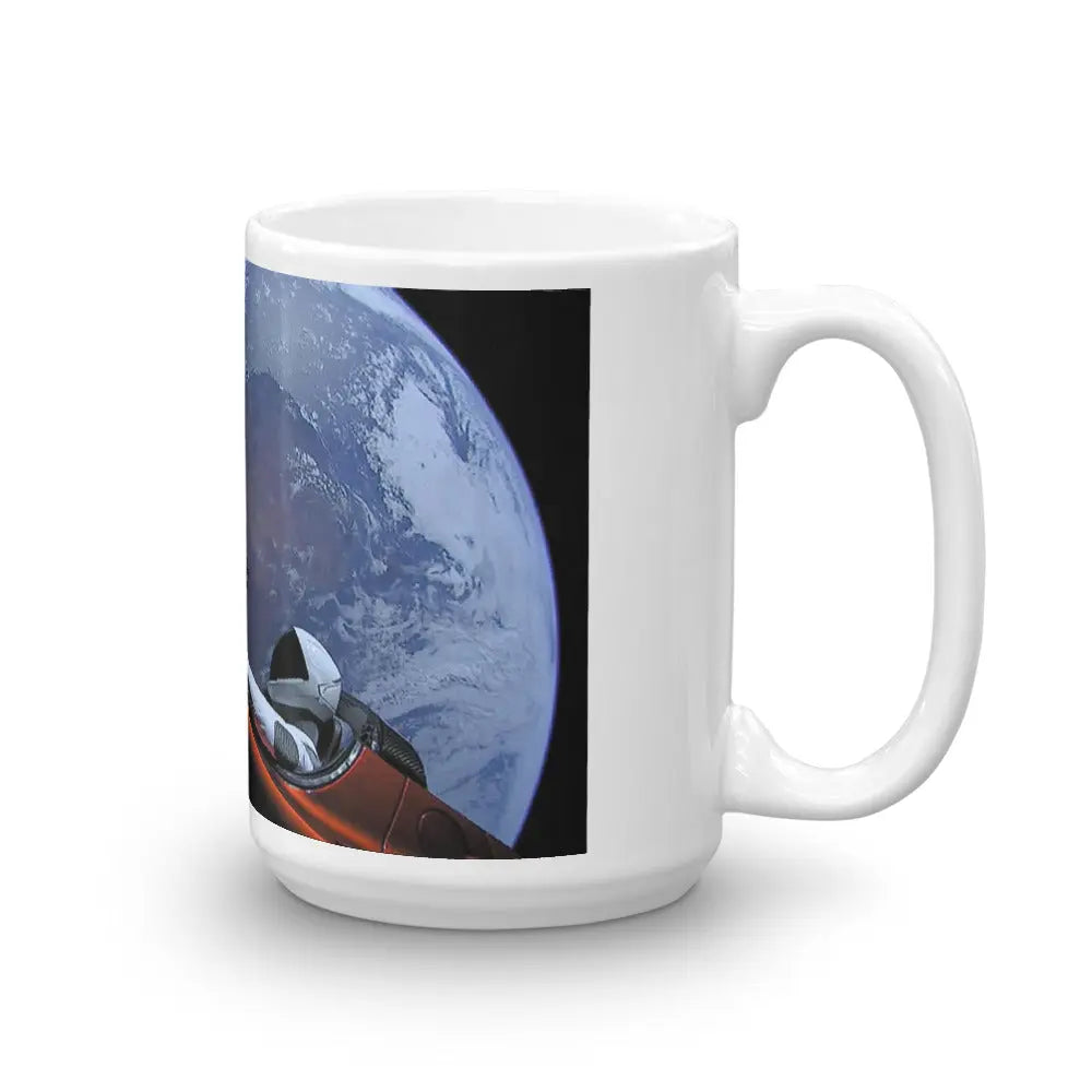 Novelty SpaceX Tesla Starman Roadster Coffee Tea Mug Spaceman