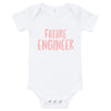 One Piece Future Engineer Baby Girls Bodysuit Engineer Dad