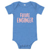 One Piece Future Engineer Baby Girls Bodysuit Engineer Dad
