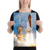 Space Shuttle Rocket Launch Poster Cape Canaveral Take Off