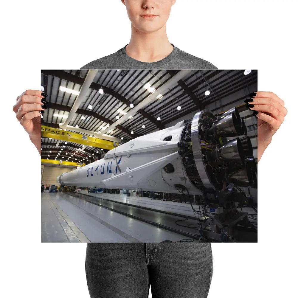 SpaceX Falcon 9 Hanger Poster - High Quality Wall Art