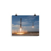 SpaceX Falcon Heavy Double Rocket Booster Landing Poster Print