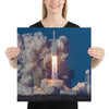 SpaceX Poster Falcon Heavy Wall Art Rocket Launch Print