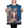 SpaceX Poster Falcon Heavy Wall Art Rocket Launch Print