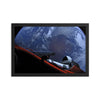 SpaceX Starman Framed Poster | Tesla Roadster In Space Print 12×18