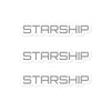 SpaceX Starship Sticker Space Rocket Ship Vinyl Decal Transfer