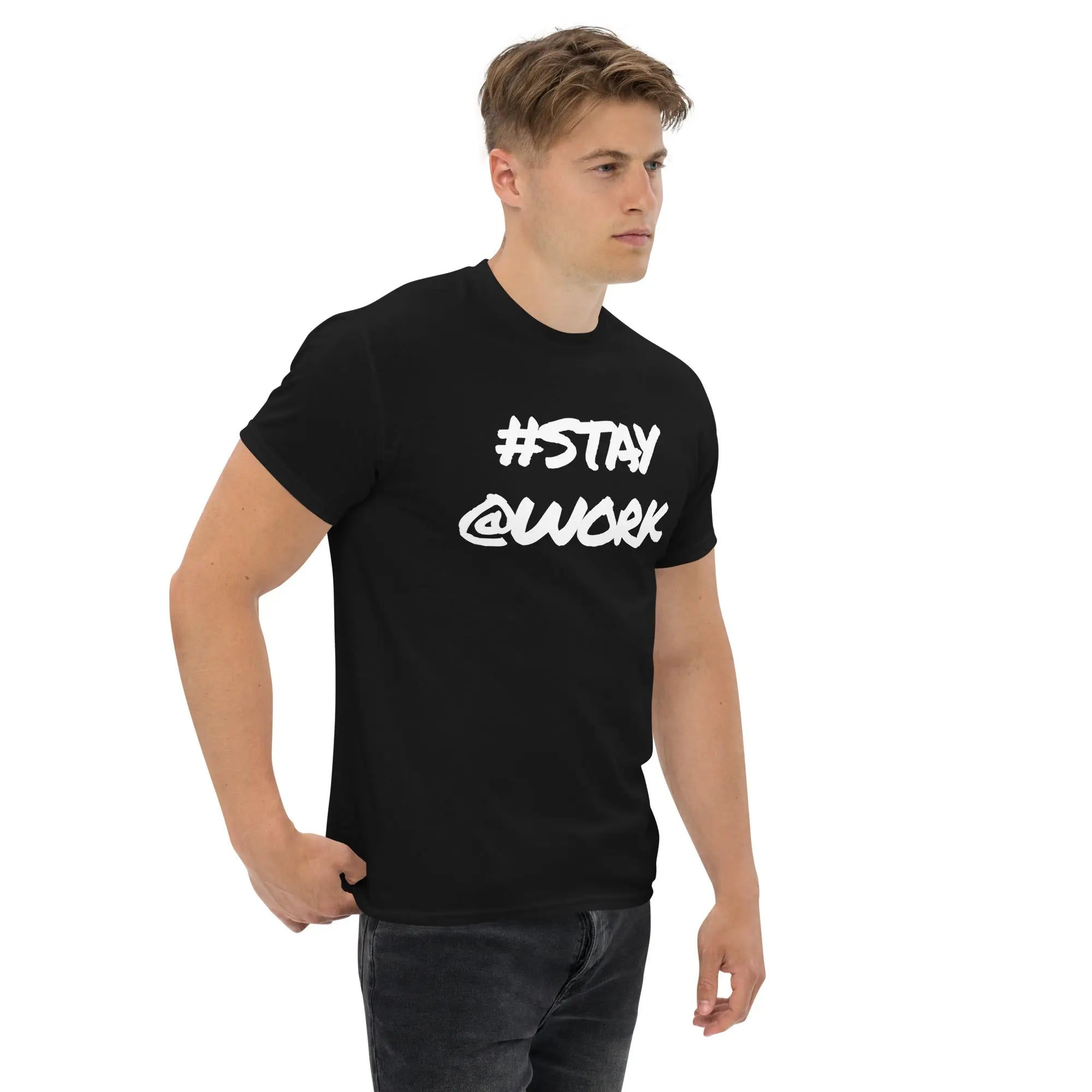 #Stay @Work Elon Musk Twitter Tshirt in Black picture 5