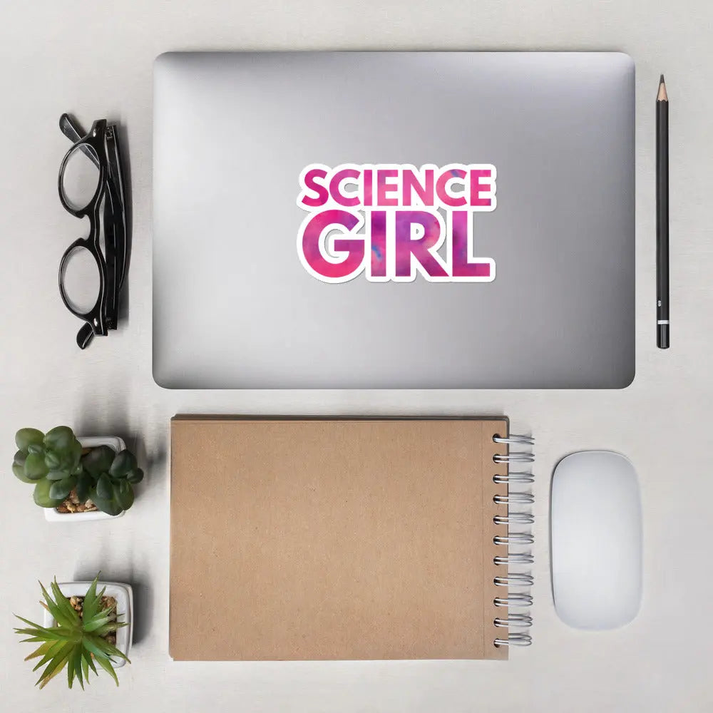 Sticker Science Girl Geek Stickers Car Bumper Decal Female Scientist