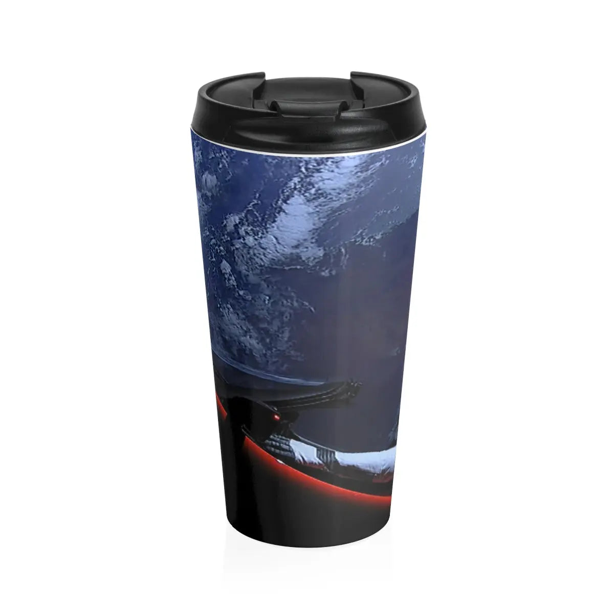 Tesla Roadster In Space Stainless Steel Coffee Travel Mug