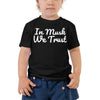 Toddler 2y-5y Shirt In Musk We Trust Elon Musk Tribute Fan Short Sleeve Tee Shirt