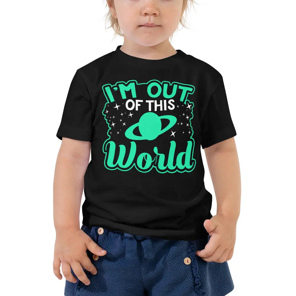 Toddler Shirt 2y-5y Im Out Of This World Space Science Short Sleeve Tee Shirt Kids