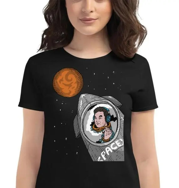 Indtægter Arthur Conan Doyle latin Women's Starship T-shirt | Ladies Elon Musk SpaceX Mars Fan Art – AstroGear