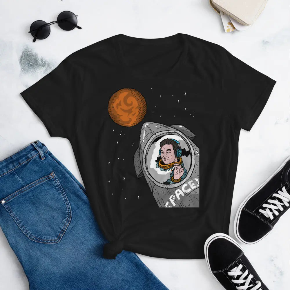 Women's Starship T-shirt | Ladies Elon Musk SpaceX Mars Fan Art