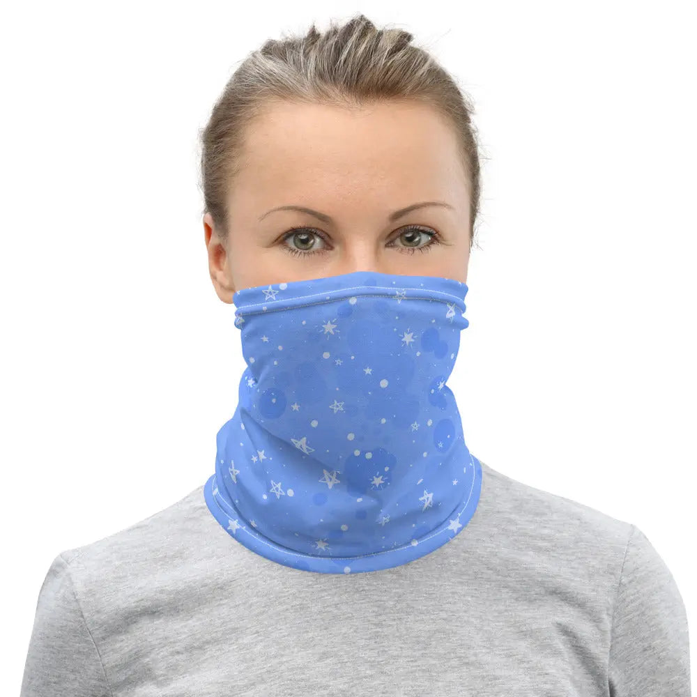 Womens Neck Gaiter Face Mask Blue Space Face Shield Bandanna Neck Warmer Cover